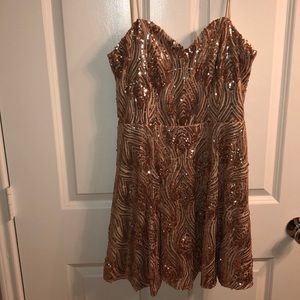 Gold Sequin Dress